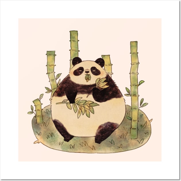 Chubby Panda Wall Art by Bumcchi